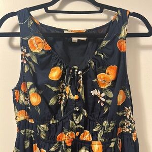 LOFT oranges midi dress size 6